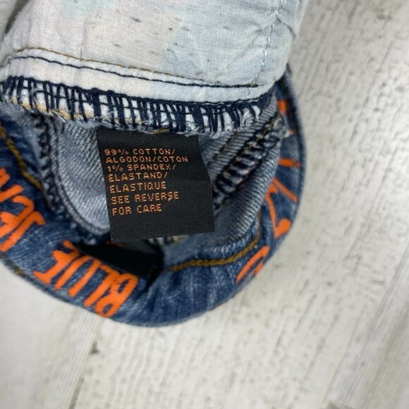 Dollhouse denim shorts cut off distressed embroidery boho rock & roll blue sz 7 - Picture 8 of 11